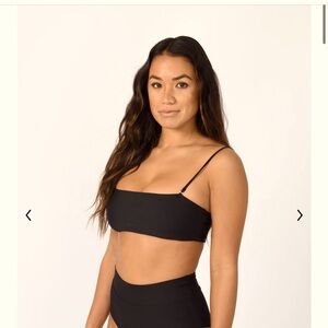 SKATIE Black Annie Top- Medium EUC